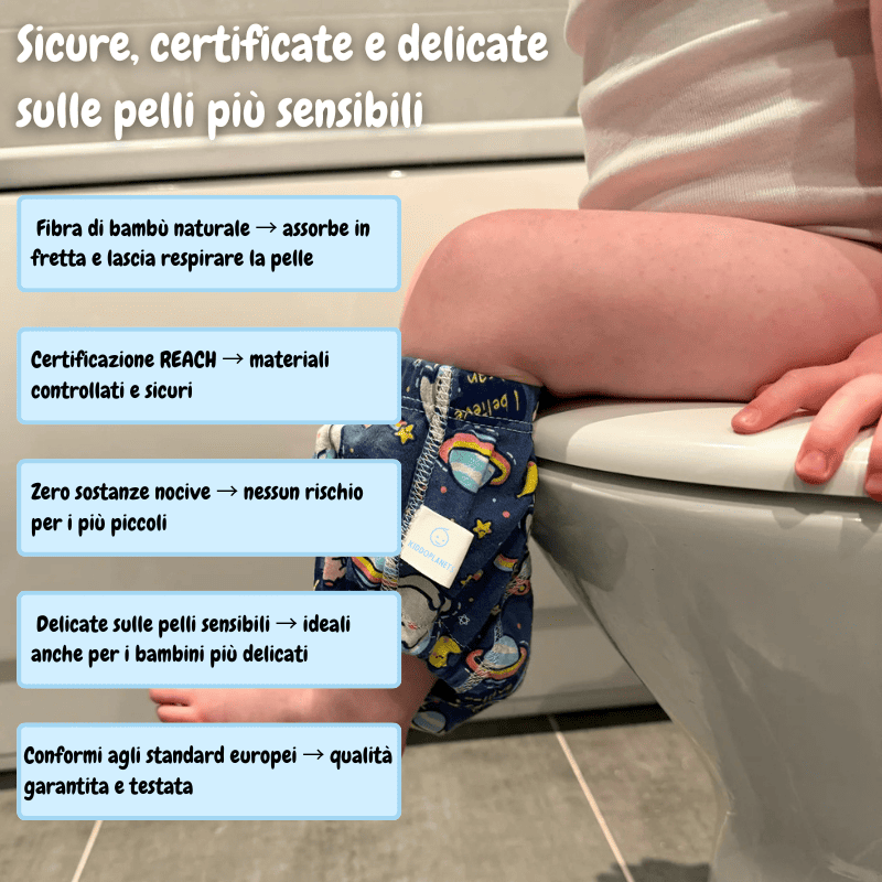Mutandine per l'allenamento al vasino