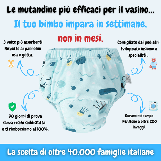 Mutandine per l'allenamento al vasino